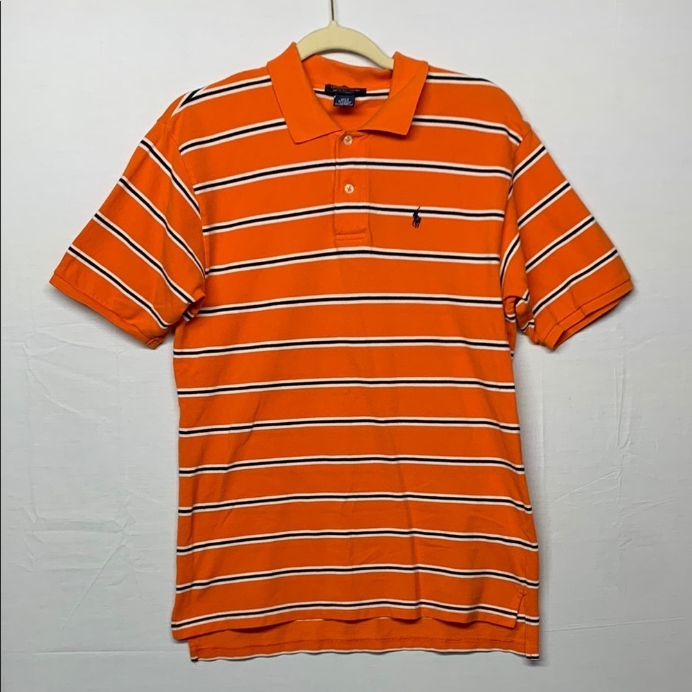 Polo Ralph Lauren Orange Striped Polo Shirt